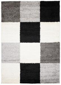 Chemex Moderní koberec Delhi - čtverce 2 - bílý/šedý Rozměr koberce: 120x170 cm