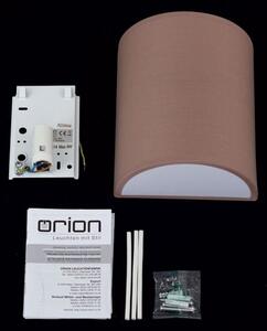 Orion WA2-1351/1Braun Nástěnná lampa UFO hnědá textilie
