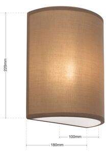 Orion WA2-1351/1Braun Nástěnná lampa UFO hnědá textilie