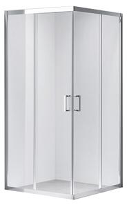 BPS-koupelny Čtvercový sprchový kout HYD-SK102B 90x90 chrom/transparent - bez vaničky