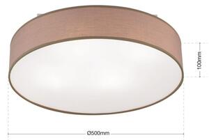 Orion DL7-627/4Braun Stropní svítidlo UFO hnědé, průměr 50cm