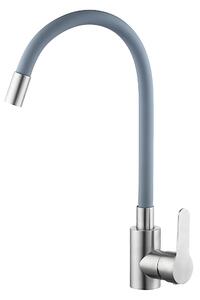 Velazo Dřezová baterie s flexibilním raménkem - VE-8105SG, šedá/nerez