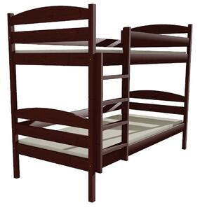 Vomaks unit, s.r.o. Patrová postel PP 004 Povrchová úprava: surové dřevo, Prostor mezi lůžky: 80 cm, Rozměr: 90 x 200 cm