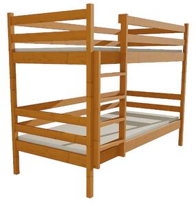 Vomaks unit, s.r.o. Patrová postel PP 011 Povrchová úprava: surové dřevo, Prostor mezi lůžky: 80 cm, Rozměr: 80 x 180 cm