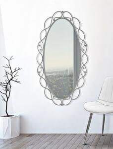 Stříbrné nástěnné zrcadlo Mauro Ferretti Iliman, 60x2,5x110 cm