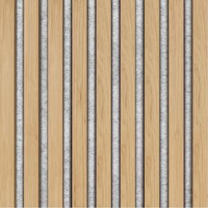 Windu Akustický obkladový panel, dekor Dub Sonoma/šedý filc 400x400mm, 0,16m2