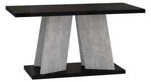 Konferenční stolek Josiah, Barva: černý lesk / beton Mirjan24 5903211196577