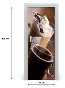 Fototapeta na dveře samolepící káva Frappe 75x205 cm