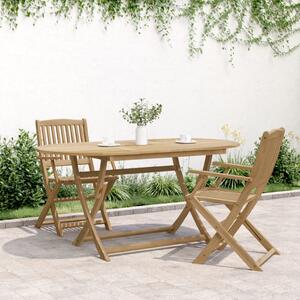 Skládací zahradní stůl 160 x 85 x 75 cm masivní akáciové dřevo