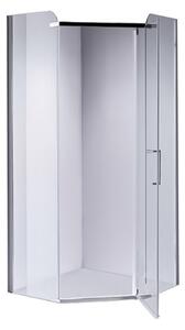 BPS-koupelny Pětiúhelníkový sprchový kout HYD-PK91A 80x80 chrom/transparent - bez vaničky