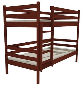 Vomaks unit, s.r.o. Patrová postel PP 011 Povrchová úprava: surové dřevo, Prostor mezi lůžky: 80 cm, Rozměr: 80 x 180 cm