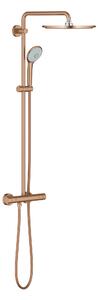 Grohe Euphoria sprchová sada na stěnu s termostatem s dešťovou sprchou Brushed Warm Sunset 26075DL0