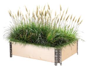 ATMOWOOD Dřevěný vyvýšený záhon s kováním 80 x 60 x 20 cm hnědý