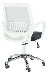 Kancelářská židle LANCELOT látka černá, síťovina šedá