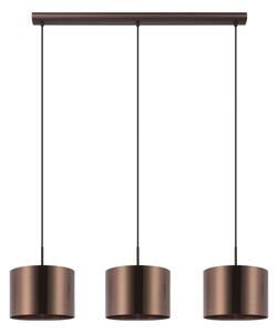 Eglo 39357 - Lustr na lanku SAGANTO 1 3xE27/60W/230V měděná