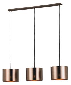Eglo 39357 - Lustr na lanku SAGANTO 1 3xE27/60W/230V měděná