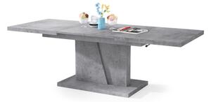 Rozkl. konferenční/jídel. stůl se zved. deskou NINO 120/150/180x70 cm šedá beton
