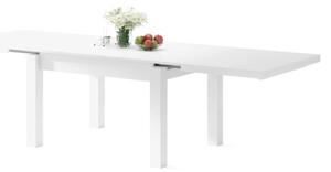 Rozkládací jídelní stůl pro 12 osob RALF 120/270x90 cm bílá