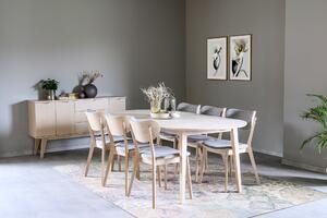 Bělený dubový rozkládací jídelní stůl Rowico Sundin, 170/210/250 cm