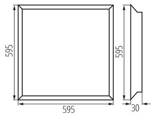 Kanlux 31169 - LED Podhledový panel BAREV ECO LED/36W/230V 4000K 60x60 cm