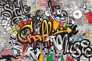Tapeta barevné graffiti