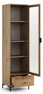 Vitrína LORA 50x195x40 cm dub artisan