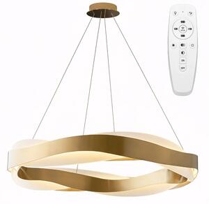 Toolight Závěsné stropní LED osvětlení APP1802-CP zlatá kartáčovaná