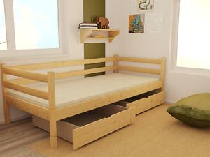 Vomaks unit, s.r.o. Dětská postel DP 028 XL Povrchová úprava: surové dřevo, Rozměr: 120 x 200 cm