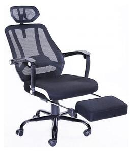 TEMPO Kancelářská židle, černá síťka / černá, SIDRO