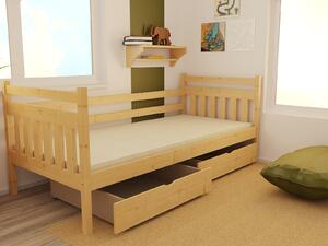 Vomaks unit, s.r.o. Dětská postel DP 034 XL Povrchová úprava: netransparentní barva růžová, Rozměr: 140 x 200 cm