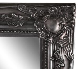 TEMPO Zrcadlo, stříbrný dřevěný rám, MALKIA TYP 7