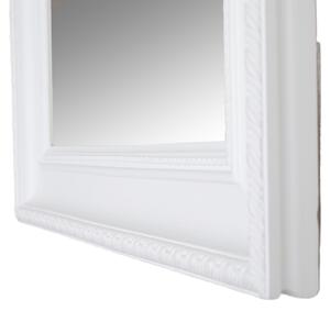 TEMPO Zrcadlo, dřevěný rám bílé barvy, MALKIA TYP 2