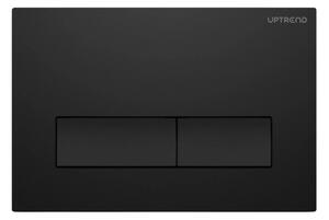 UPTrend Ovládací tlačítko pro WC podomítkové moduly YOSEMITE MATTE BLACK UP002‑U18, černá mat