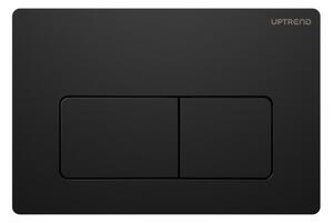 UPTrend Ovládací tlačítko pro WC podomítkové moduly YOSEMITE MATTE BLACK UP007‑U18, černá mat