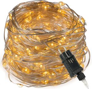 Vánoční světelný řetěz, 240 LED, teple bílý, s časovačem