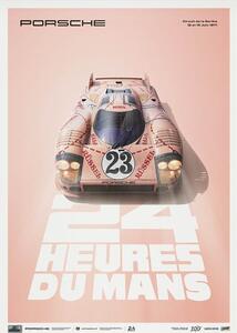 Umělecký tisk Porsche 917/20 - Pink Pig - 24h Le Mans - 1971 | Limited Poster Re-edition, Automobilist