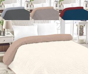 Dilios Luxury přehoz na postel Barva: ecru/mic mac rev, Rozměr: 215 x 240 cm