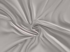 Kvalitex Saténové prostěradlo s gumou 100x200cm světle šedé