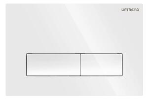 UPTrend Ovládací tlačítko pro WC podomítkové moduly YOSEMITE SHINY WHITE UP002, bílá lesk