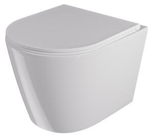 UPTrend Závěsný WC komplet bez příruby AMARO VORTEX TR2217R včetně Soft-Close sedátka, bílá lesk