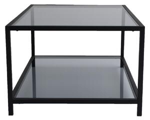 Damzaan Černý skleněný konferenční stolek Trosa