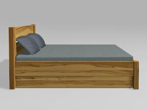 Ekointerier Tyger postel s úložným prostorem - buk jádrový Moření: přírodní lak, Rozměr: 160 x 200 cm
