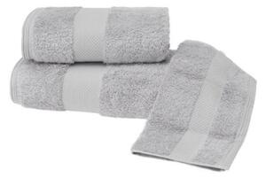 Dárková sada ručníků a osušek DELUXE. Dárkový set ručníků a osušek DELUXE z modalového vlákna (30x50cm + 50x100cm+ 75x150cm). Pojme až 5x tolik vody, než sama váží v suchém stavu! Světle šedá