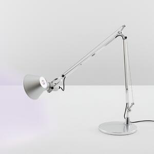 Artemide Designová stolní lampa Tolomeo, 1xE27 Barva: Stříbrná, Podstavec: Hliníková podpěra