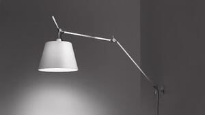 Artemide Designová nástěnná lampa Tolomeo Mega Wall, 1xE27, hliník Materiál stínidla: Hedvábná saténová textilie, Průměr stínidla: 32 cm