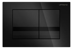 UPTrend Ovládací tlačítko pro WC podomítkové moduly YOSEMITE MATTE BLACK UP001‑U18, černá mat