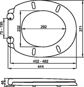 FALA Záchodové prkénko 2V1 PP-O, samosklápěcí s dětskou vložkou