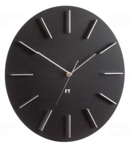Designové nástěnné hodiny Future Time FT2010BK Round black 40cm