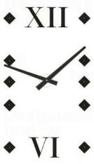 Designové nástěnné hodiny 1577 Calleadesign 140cm Barva tmavě hnědá