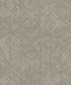 Vliesová tapeta na zeď, béžovo-hnědá, grafická, TRI105, The Texture Book, Masureel